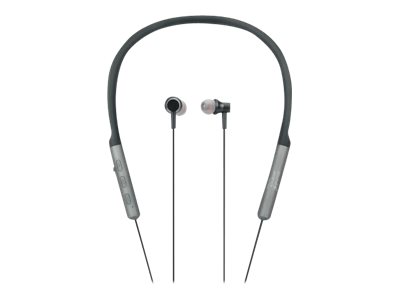 Manhattan Sound Science In-Ear Bluetooth-Sportheadset mit Nackenbügel, Bluetooth 5.0 + EDR, In-Ear-Design, omnidirektionales Mikrofon, integrierte Bedienelemente, schwarz