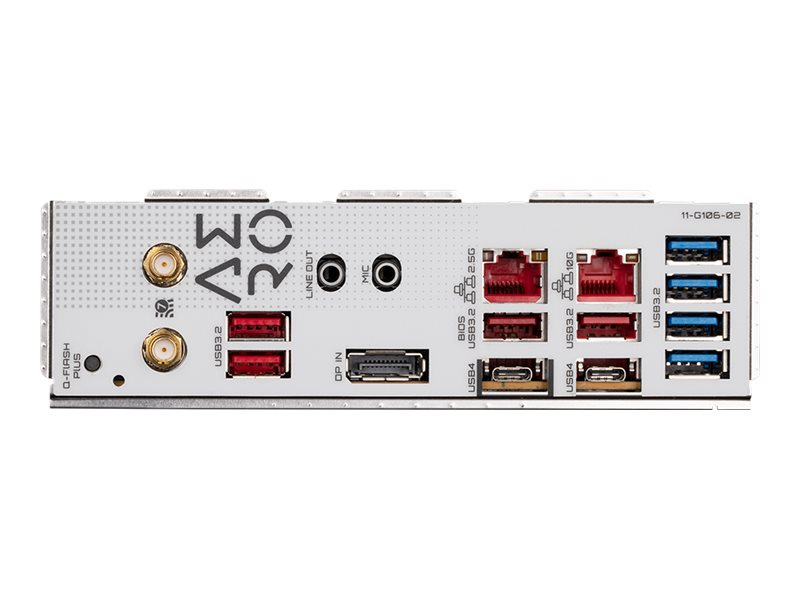 Gigabyte TRX50 AERO D - 1.0 - Motherboard - E-ATX - Socket sTR5 - AMD TRX50 Chipsatz - USB 3.2 Gen 1, USB 3.2 Gen 2, USB4, USB-C 3.2 Gen 2x2 - 10 Gigabit LAN, 2.5 Gigabit LAN, Bluetooth, Wi-Fi 7 - HD Audio (8-Kanal)