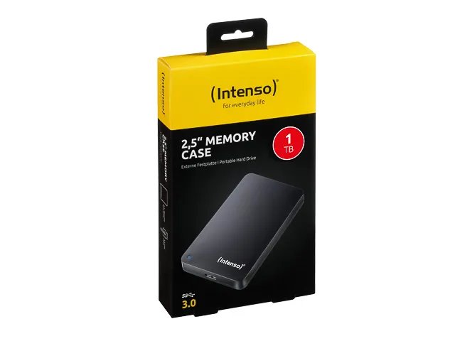 Intenso Memory Case Externe Festplatte 1 TB 5400 RPM 2.5" Micro-USB B 3.2 Gen 1 (3.1 Gen 1) Schwarz