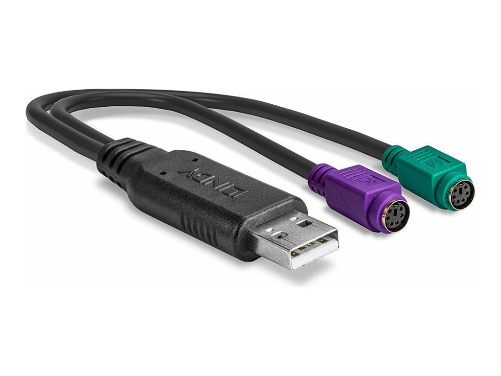Lindy Tastatur- / Maus-Adapter - USB (M) zu PS/2 (W)