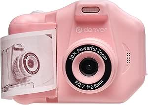 Denver KPC-1370 rosa Kinderkamera mit Drucker