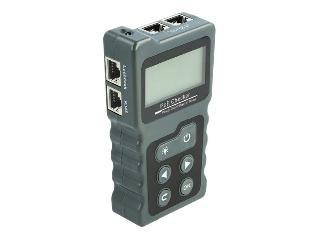Delock LCD Kabeltester RJ45 / PoE / DC