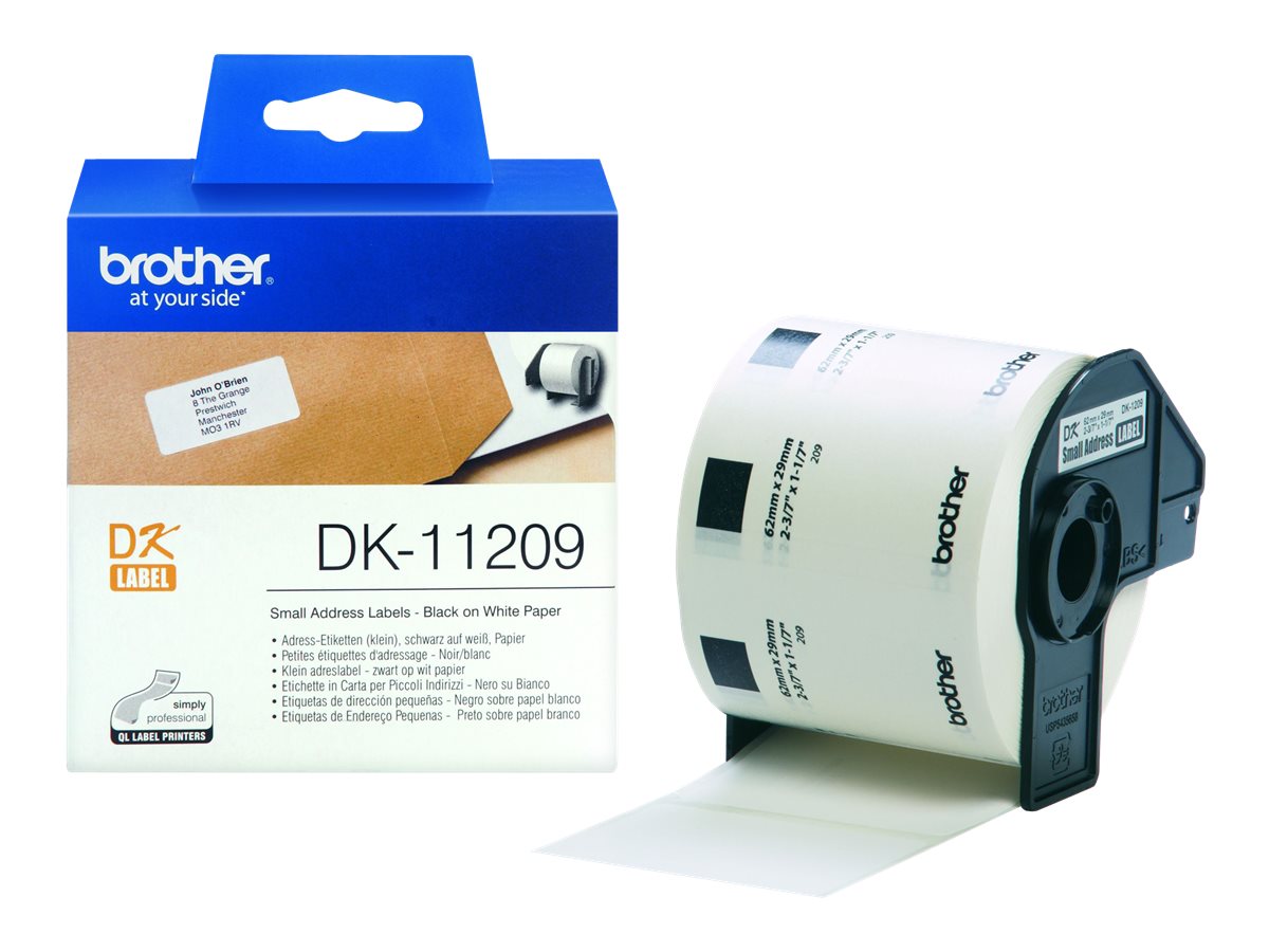 Brother Etiketten DK11209 P-Touch, Adressetiketten 62x29mm