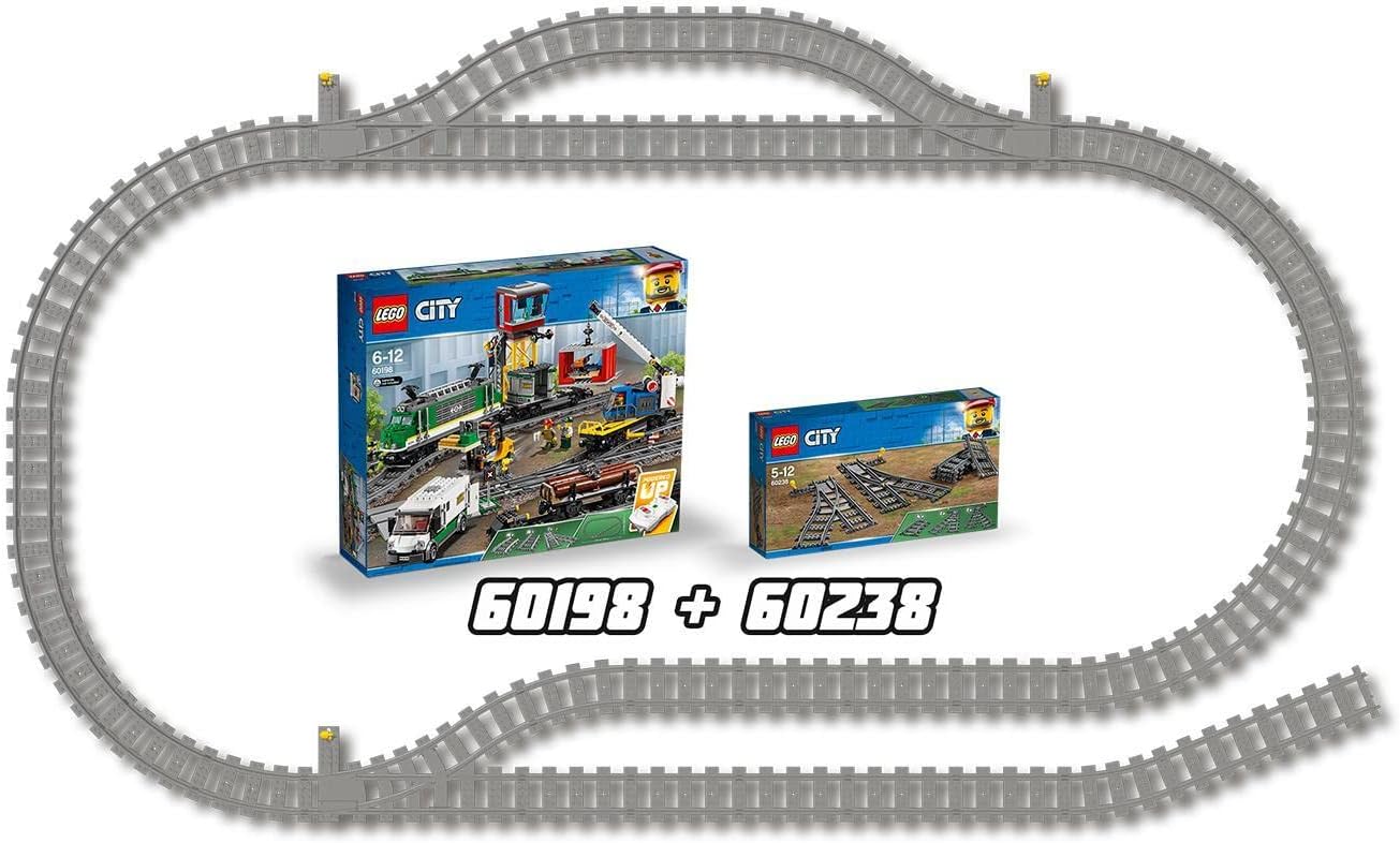 LEGO® City Eisenbahn 60238 - Weichen (8 Teile) LEGO® City Eisenbahn 60238 - Weichen (8 Teile)