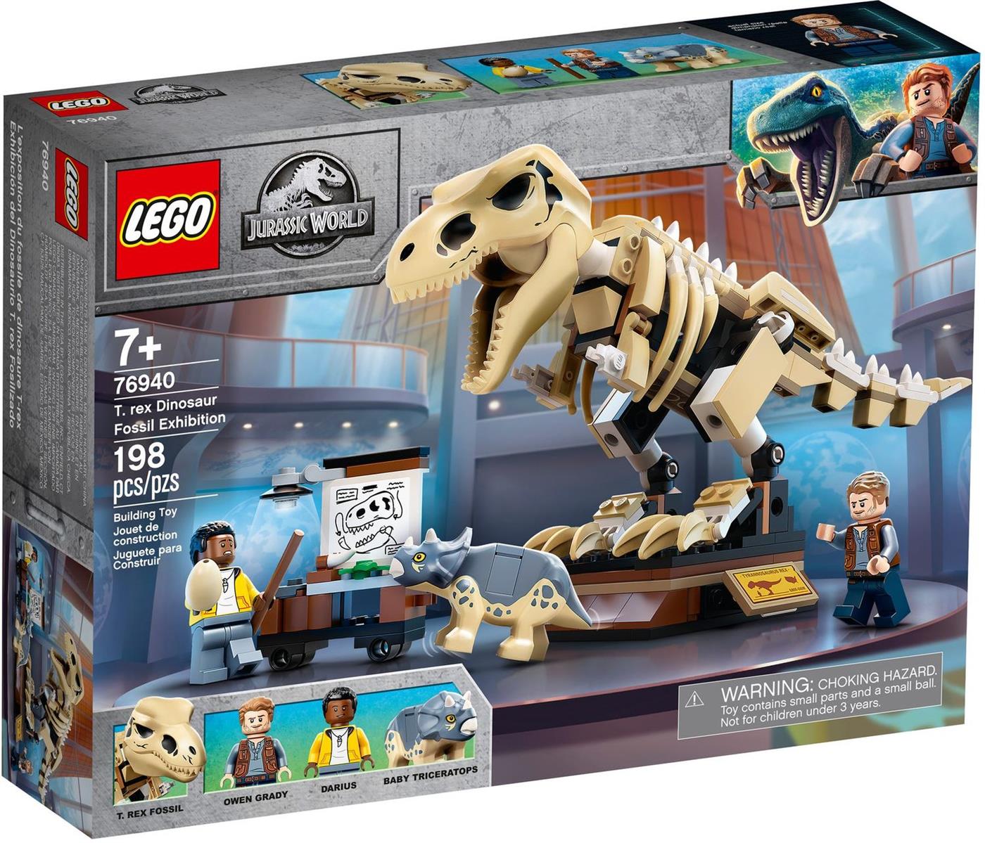 LEGO® 76940 - Jurassic World T. Rex-Skelett in der Fossilienausstellung