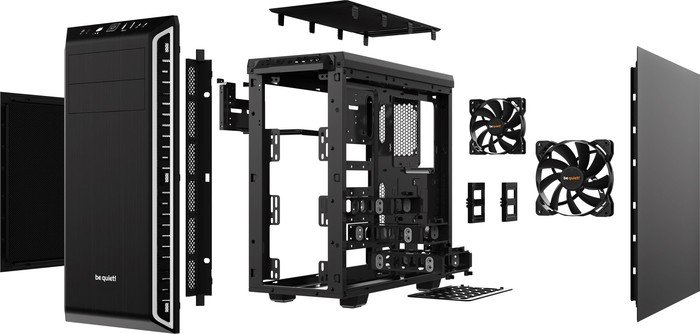 be quiet! Pure Base 600 Midi Tower Schwarz, Silber be quiet! Pure Base 600 Midi Tower Schwarz, Silber