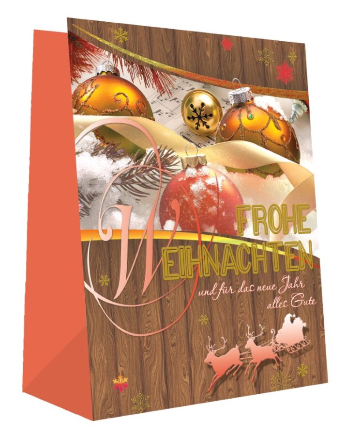 Weihnachtsgeschenktüten Kerzen - Medium - 5 Motive