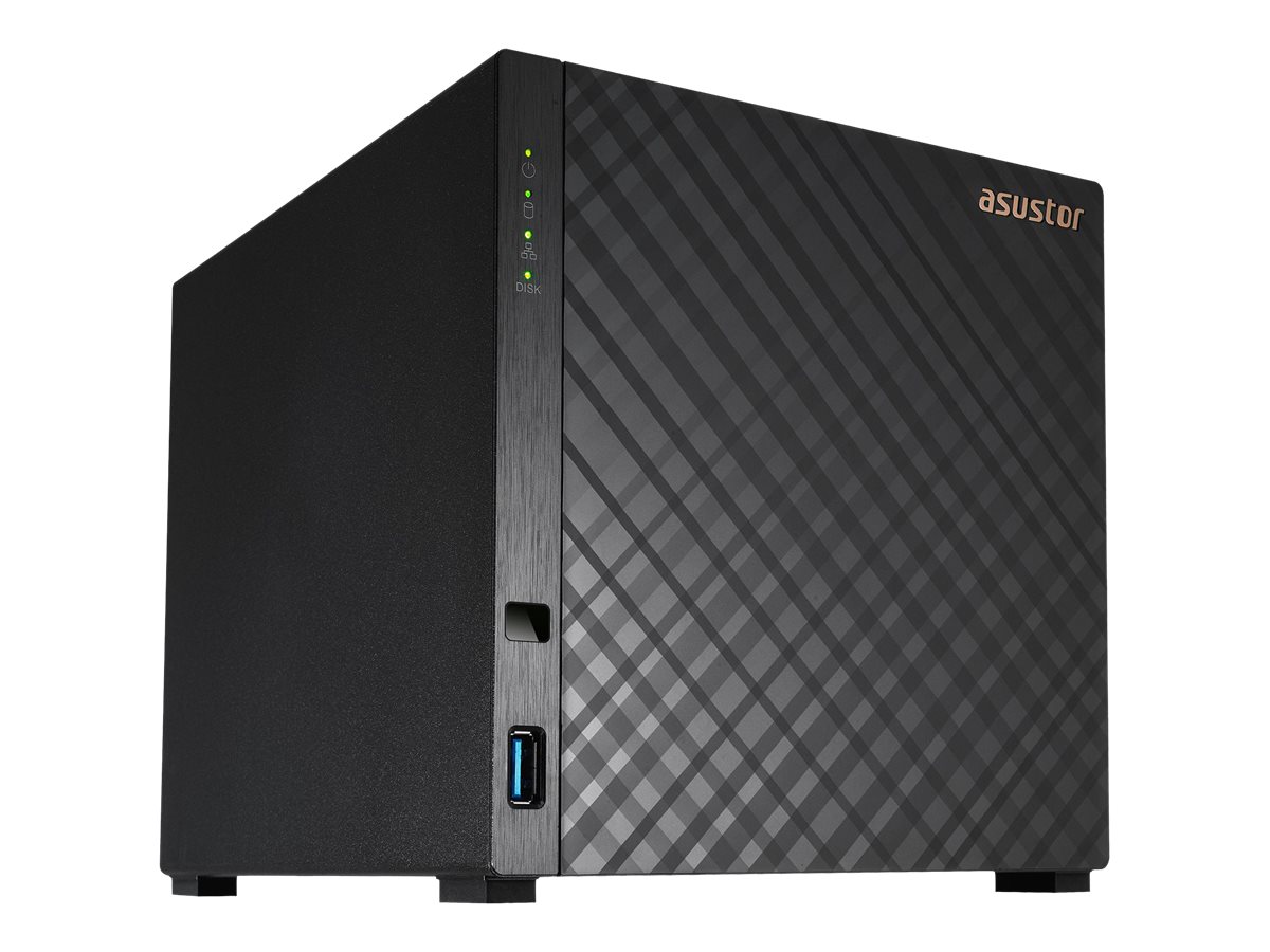 Asustor AS1104T NAS Kompakt ARM RTD1296 1 GB DDR4 0 TB ADM Schwarz