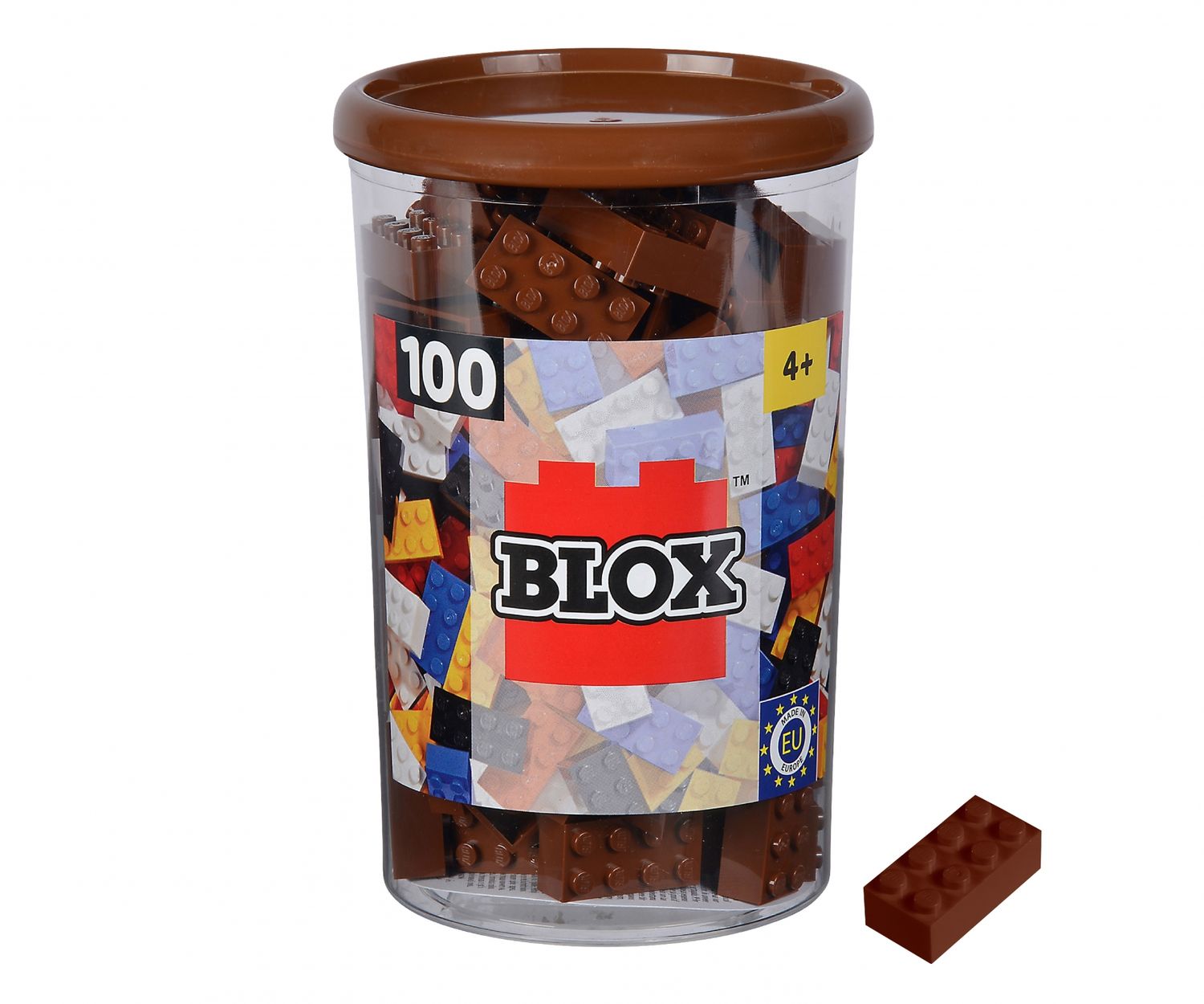 Androni - Blox 100 braune 8er Steine in Dose