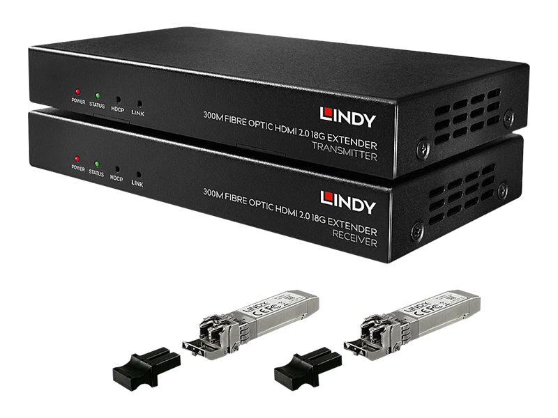 Lindy 38174 Audio-/Video-Leistungsverstärker AV-Sender & -Empfänger Schwarz