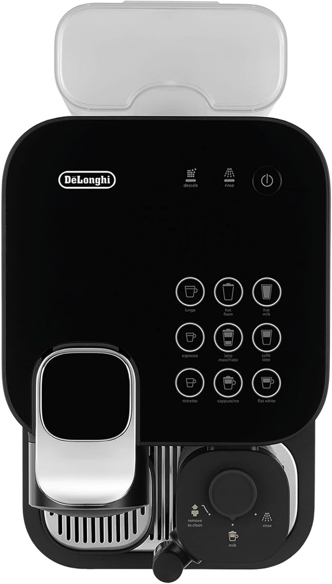 Nespresso De'Longhi EN640.B Gran Lattissima Kaffeekapselmaschine mit automatischem Milchsystem,19 Bar Druck,1400W,Schwarz