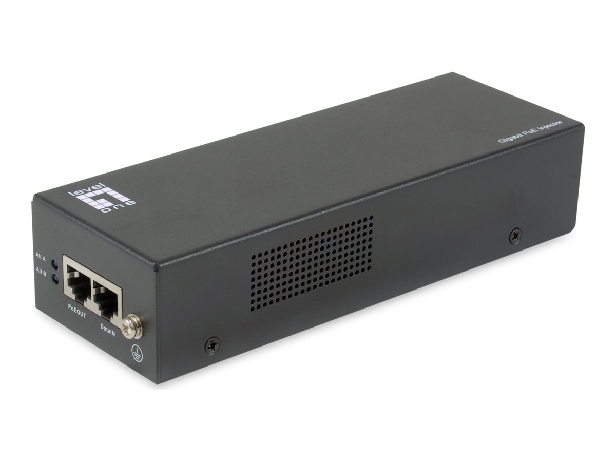 LevelOne Gigabit PoE Injector, 802.3 af/at/bt, 90W