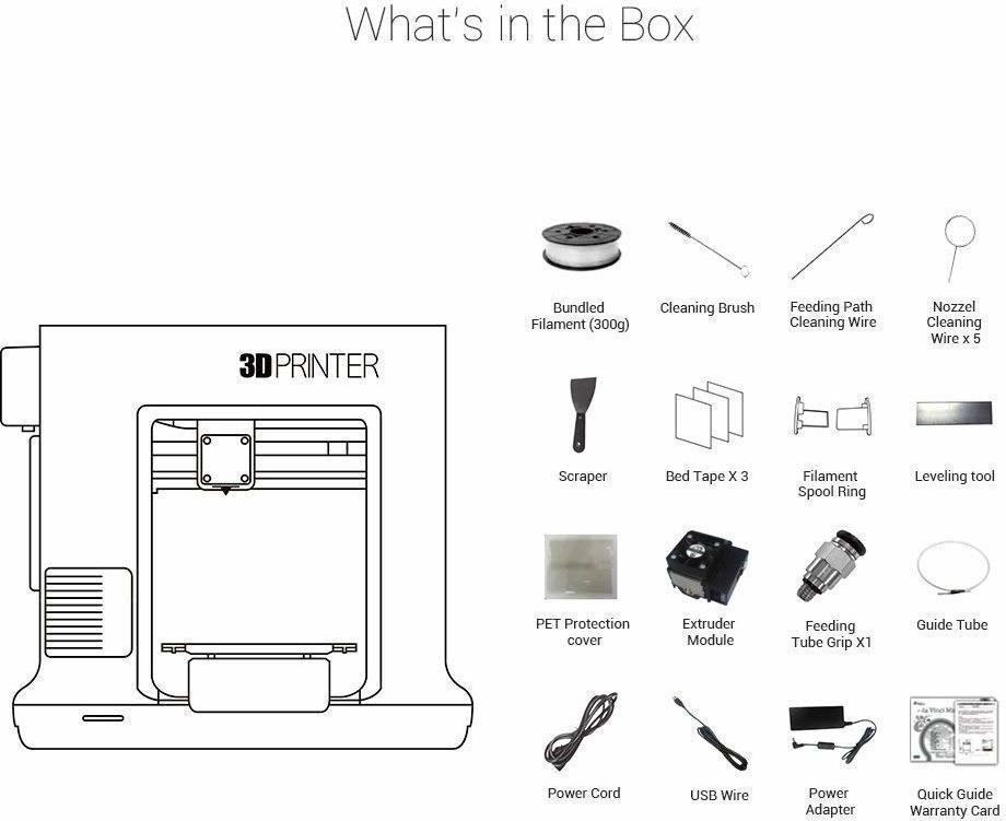 da Vinci mini w+ 3D-Drucker Schmelzfadenherstellung (FFF) WLAN