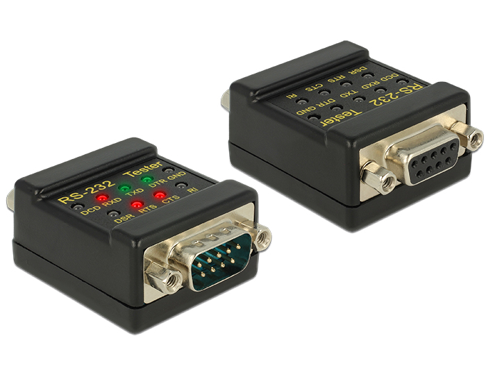 Delock RS232 Tester DB9 Buchse > DB9 Stecker