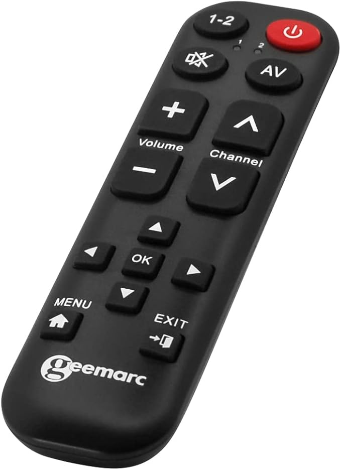 Geemarc TV-15 Universalfernbedienung lernfähig große Schrift