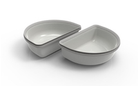 SUREFEED Halbschalen - Grau 2er Set