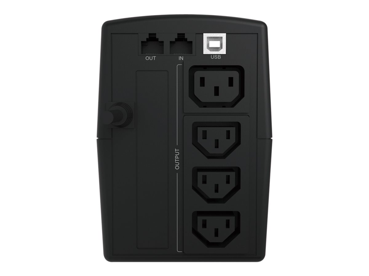 Conceptronic ZEUS02E Unterbrechungsfreie Stromversorgung (USV) Line-Interaktiv 0,85 kVA 480 W 4 AC-Ausgänge