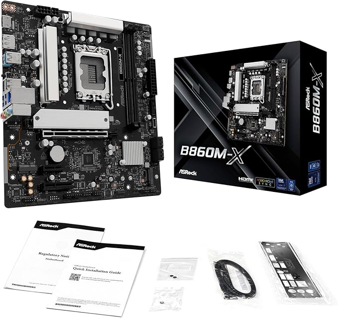 Asrock B860M-X Intel B860 LGA 1851 (Socket V1) micro ATX