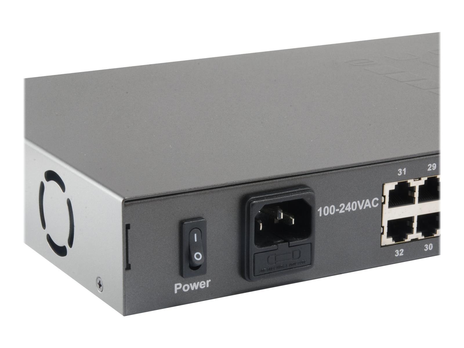 LevelOne FGP-3400W630 Netzwerk-Switch Unmanaged Fast Ethernet (10/100) Power over Ethernet (PoE) Schwarz