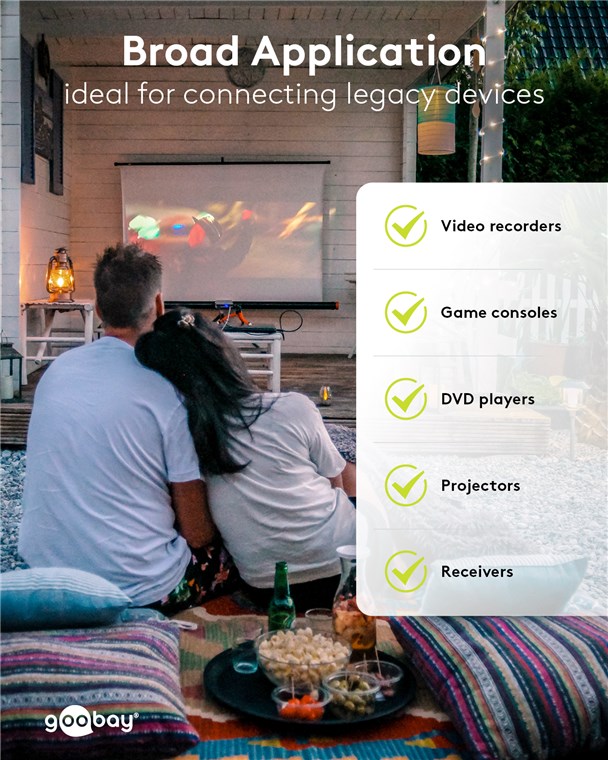 Scart zu Composite Audio Video Adapter, IN/OUT Scart zu Composite Audio Video Adapter, IN/OUT