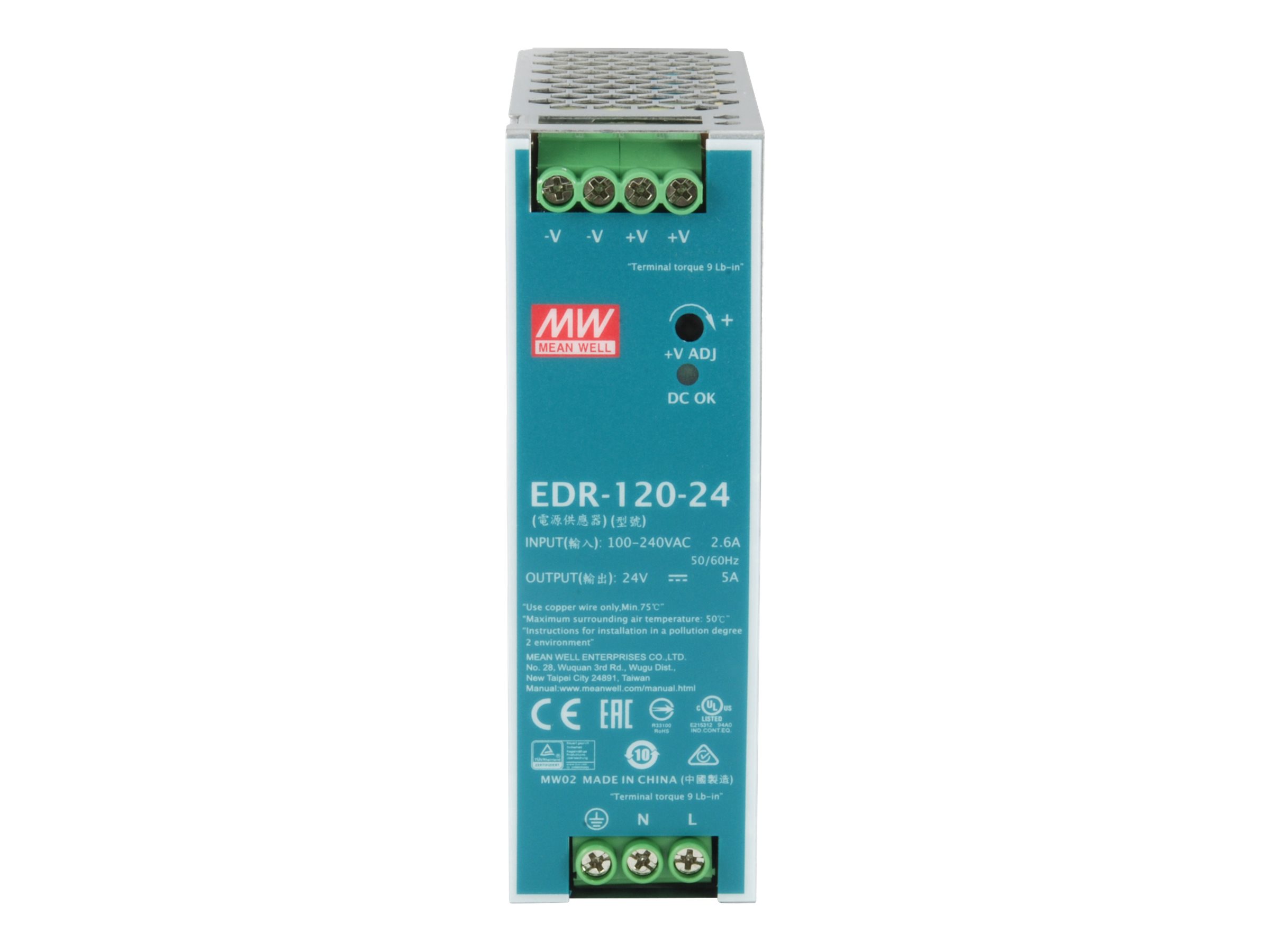 LevelOne POW-2441 Netzteil 120 W Mintfarbe, Silber