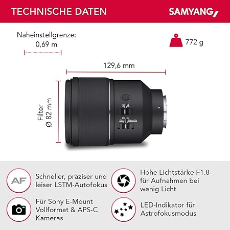 Samyang AF 1,8/135 FE     Sony E