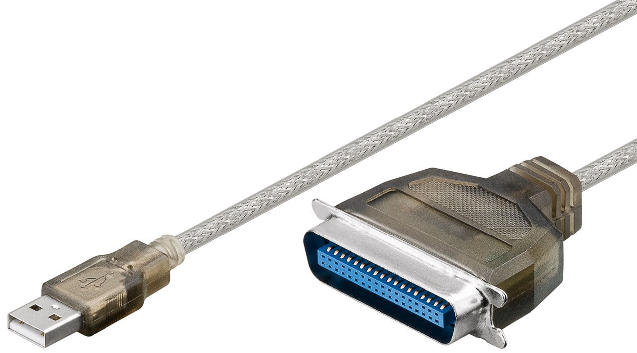 USB-Druckerkabel Transparent