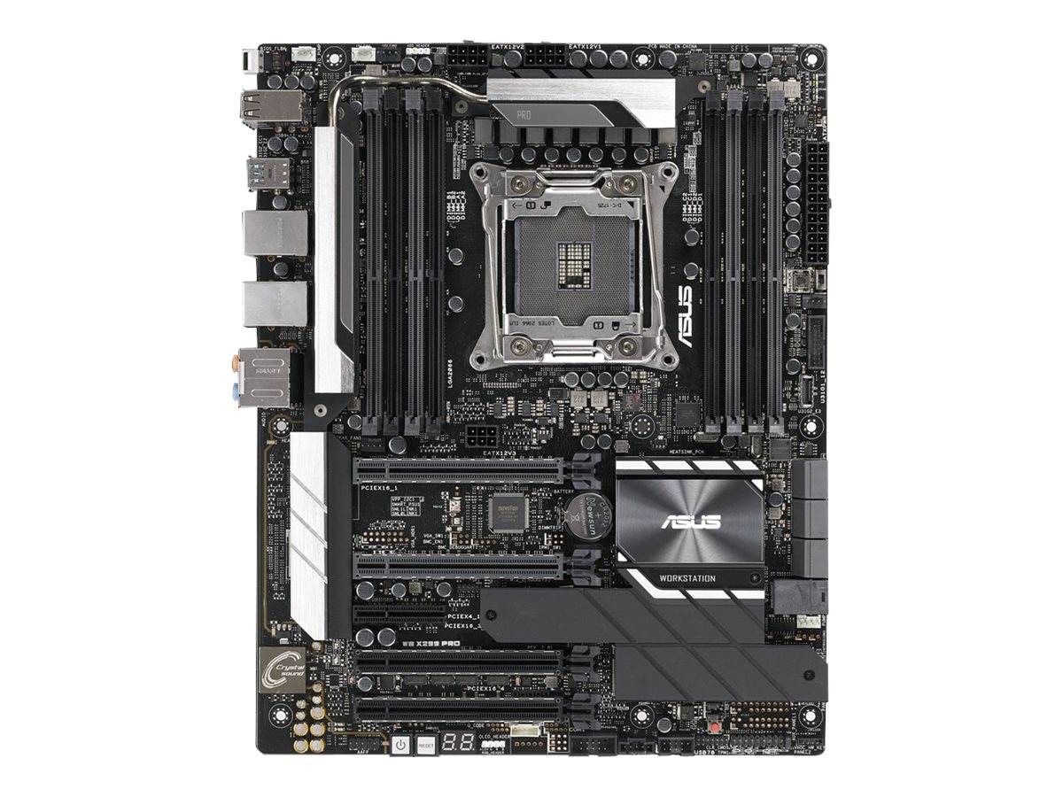 ASUS WS X299 PRO - Motherboard - ATX - LGA2066 Socket - X299 - USB 3.1 Gen 1, USB-C Gen2, USB 3.1 Gen 2 - 2 x Gigabit LAN - HD Audio (8-Kanal)