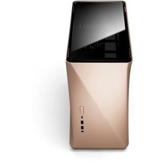 Fractal Design Era ITX - Midi Tower - PC - Aluminium - Stahl - Gehärtetes Glas - Gold - ITX - 12 cm