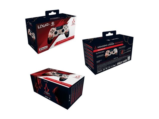 Lexip Assassin’s Creed Shadows – X Ubisoft Schwarz, Gold, Rot, Weiß Bluetooth/RF/USB Gamepad Analog / Digital Android, Nintendo Switch, PC, PlayStation 4