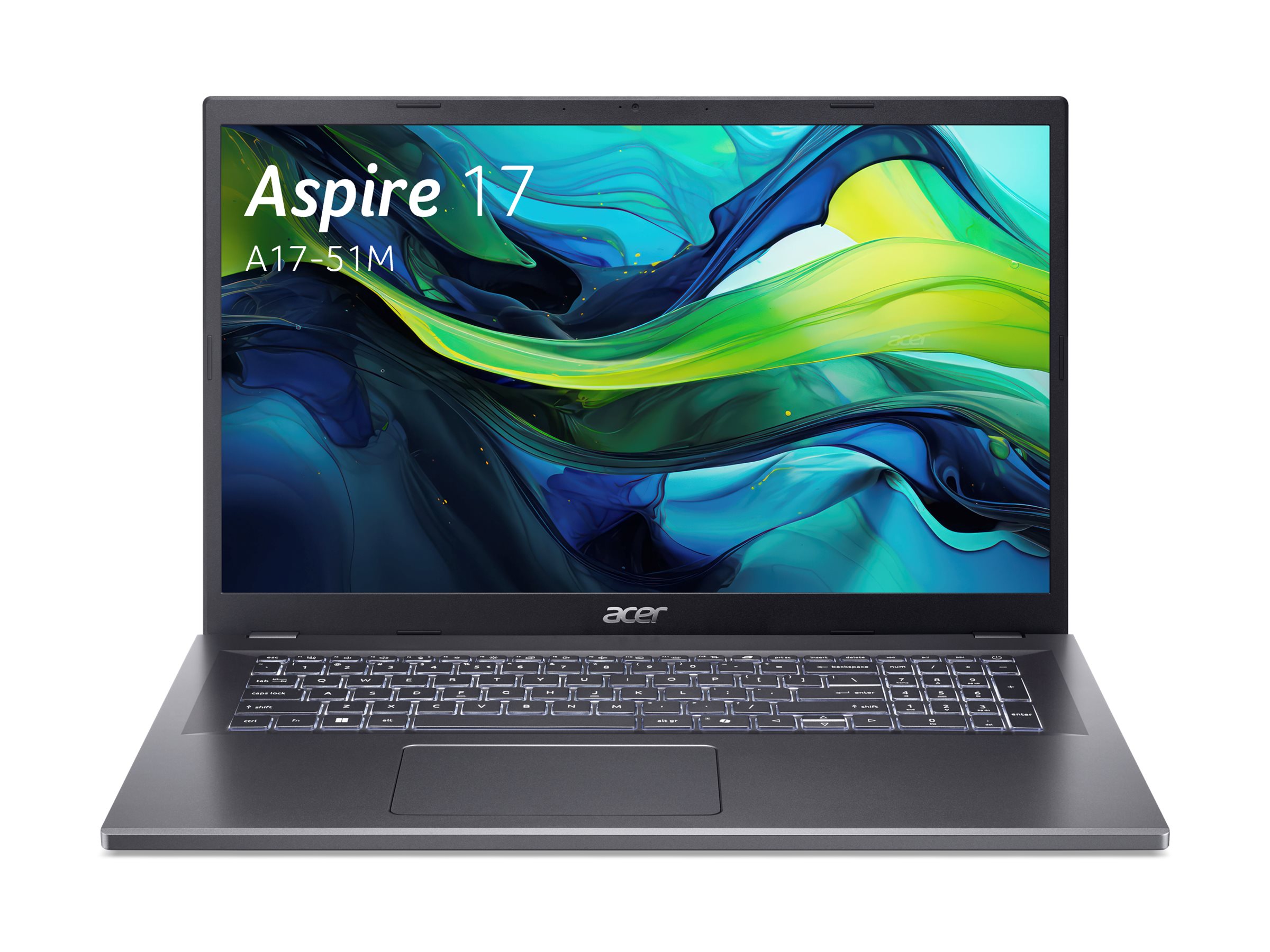Acer Aspire 17 A17-51M - Intel Core 7 150U / 1.8 GHz - Win 11 Pro - Intel Graphics - 32 GB RAM - 1.024 TB SSD NVMe - 43.9 cm (17.3")
