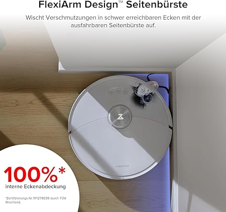 Roborock S8 MaxV Ultra Robotic Cleaner White Roborock S8 MaxV Ultra Robotic Cleaner White