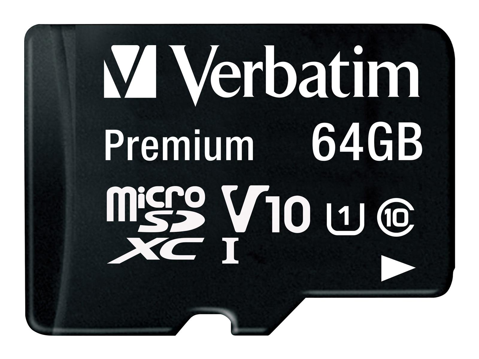 Verbatim Premium 64 GB MicroSDXC Klasse 10
