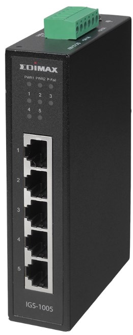 Edimax IGS-1005 Netzwerk-Switch Unmanaged L2 Gigabit Ethernet (10/100/1000) Schwarz