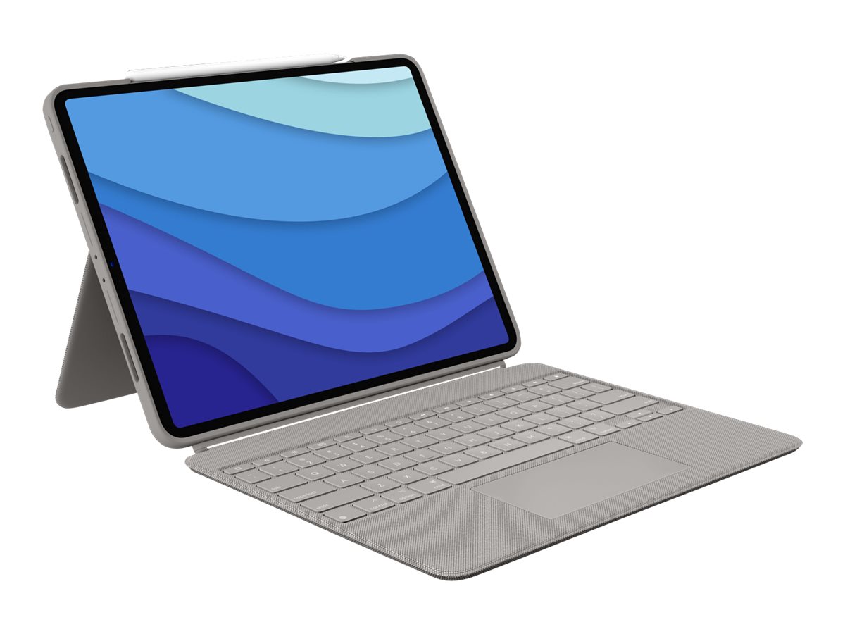 Logitech Combo Touch für iPad Pro 12.9 6. Gen. Hellgrau iPad Pro 129 Deutsch