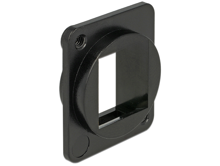 Delock Keystone Halterung 1 Port D-Typ (XLR) schwarz