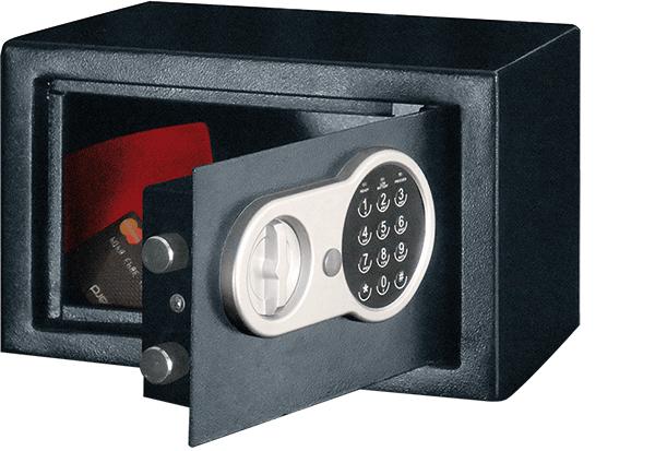 Rieffel HGS-8E - Frei stehend sicher - Schwarz - Elektronisch - 8 l - Metall - 1 Regale