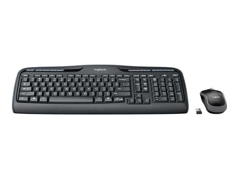 Logitech Wireless Combo MK330 Tastatur Maus enthalten Büro USB QWERTZ Deutsch Schwarz