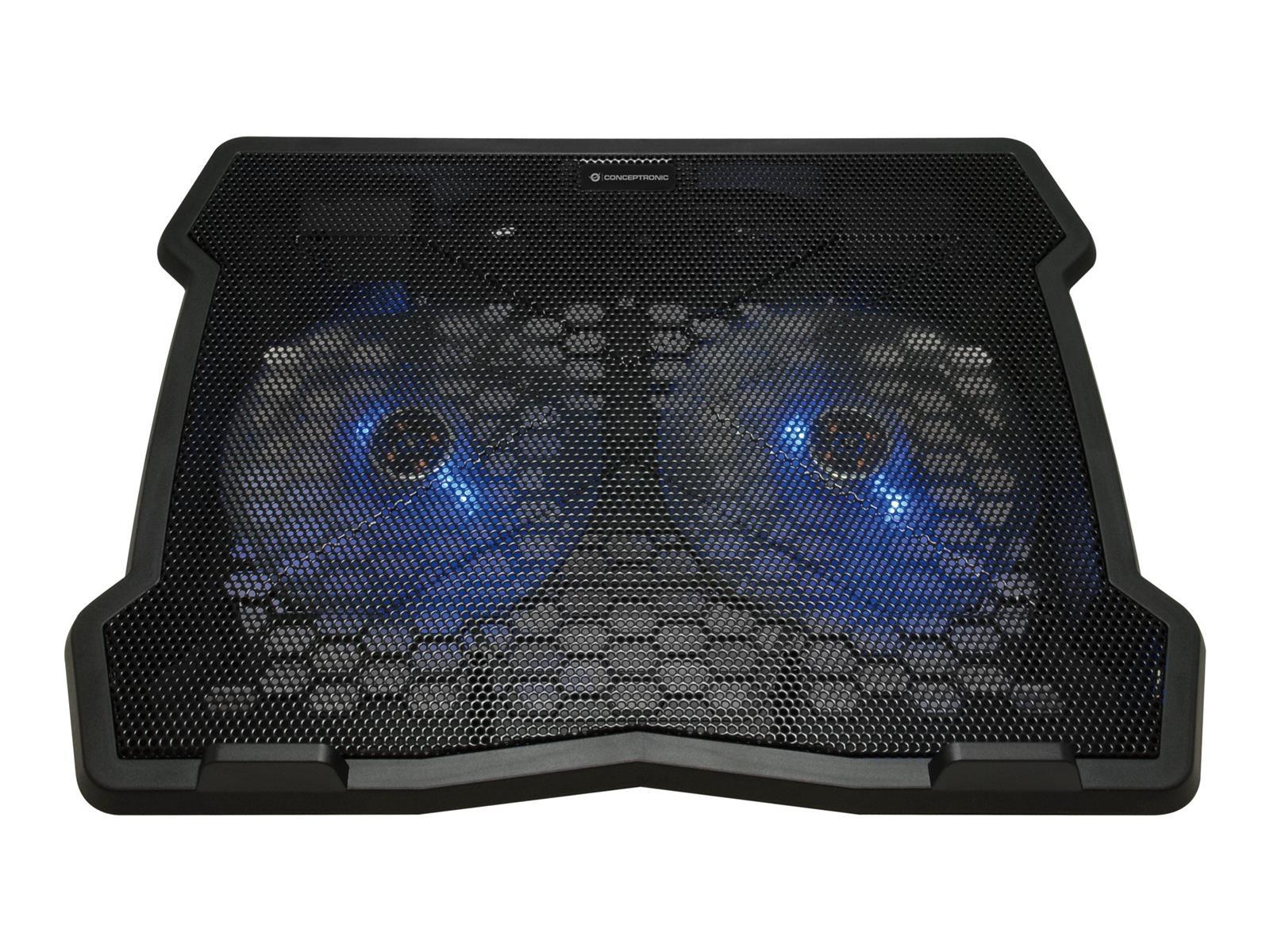 Conceptronic THANA06B Llaptop-Kühlpad 39,6 cm (15.6") Schwarz