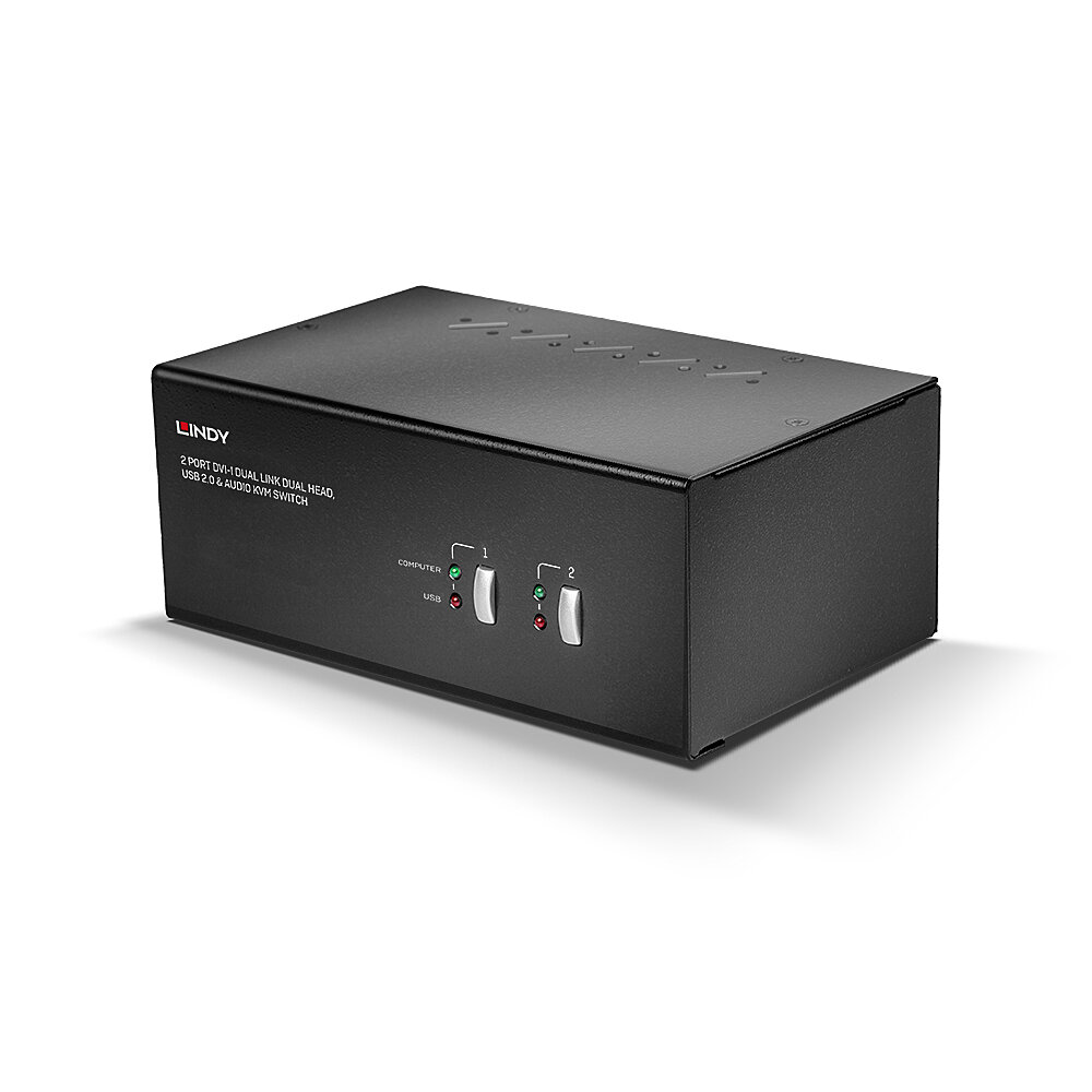 Lindy KVM Switch Pro Audio - KVM-/Audio-/USB-Switch