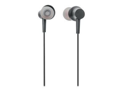 Manhattan Sound Science In-Ear Bluetooth-Sportheadset mit Nackenbügel, Bluetooth 5.0 + EDR, In-Ear-Design, omnidirektionales Mikrofon, integrierte Bedienelemente, schwarz