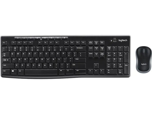 Logitech MK270 Set - Tastatur und Maus - kabellos DE - schwarz