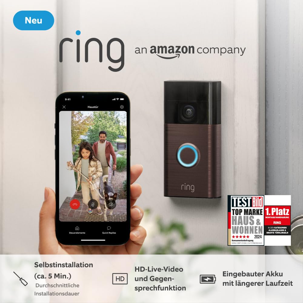 Amazon Ring Video Doorbell Brons