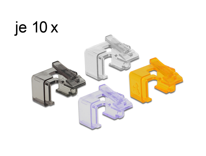 Delock Netzwerk RJ45 Reparatur Clip 40 Stück Set 2