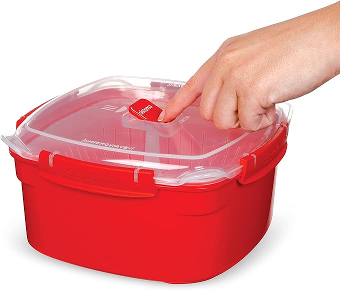 sistema Mikrowellen-Dampfgarer mit Korb 2,4 l rot sistema Mikrowellen-Dampfgarer mit Korb 2,4 l rot