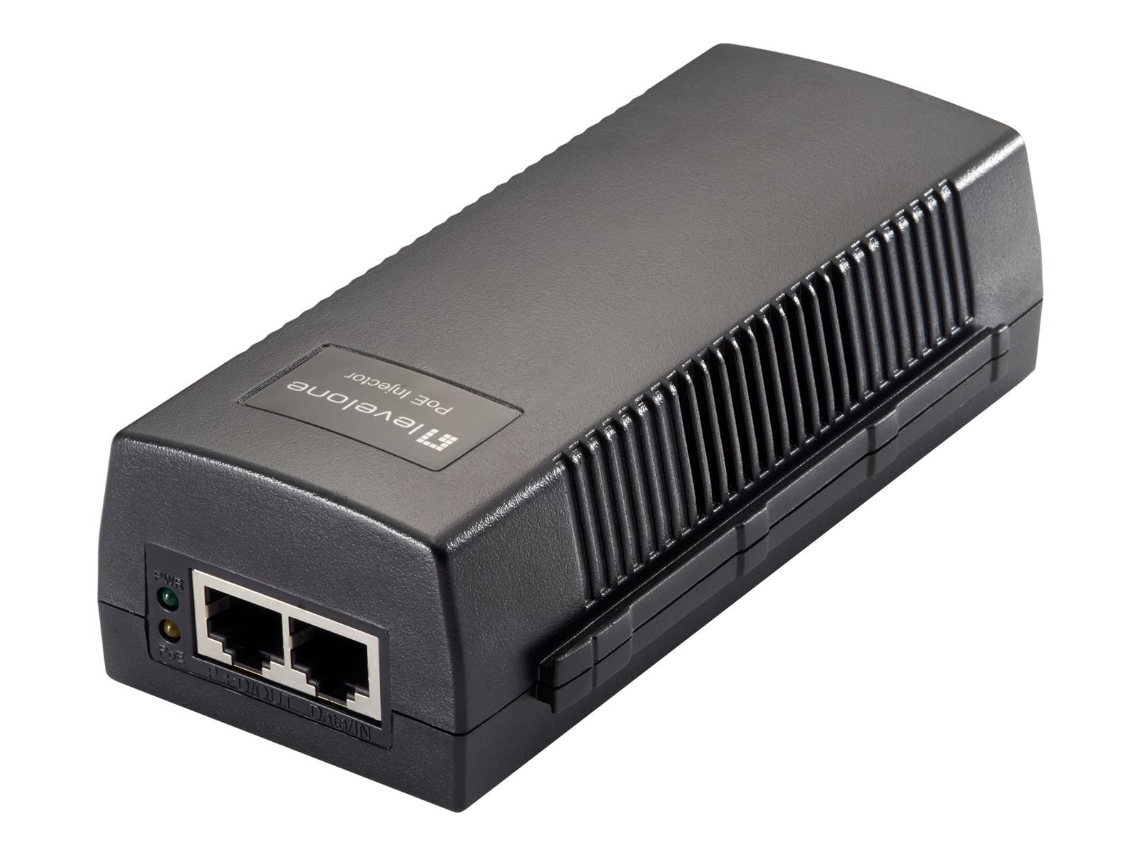 LevelOne POI-3010 PoE-Adapter Schnelles Ethernet, Gigabit Ethernet 52 V