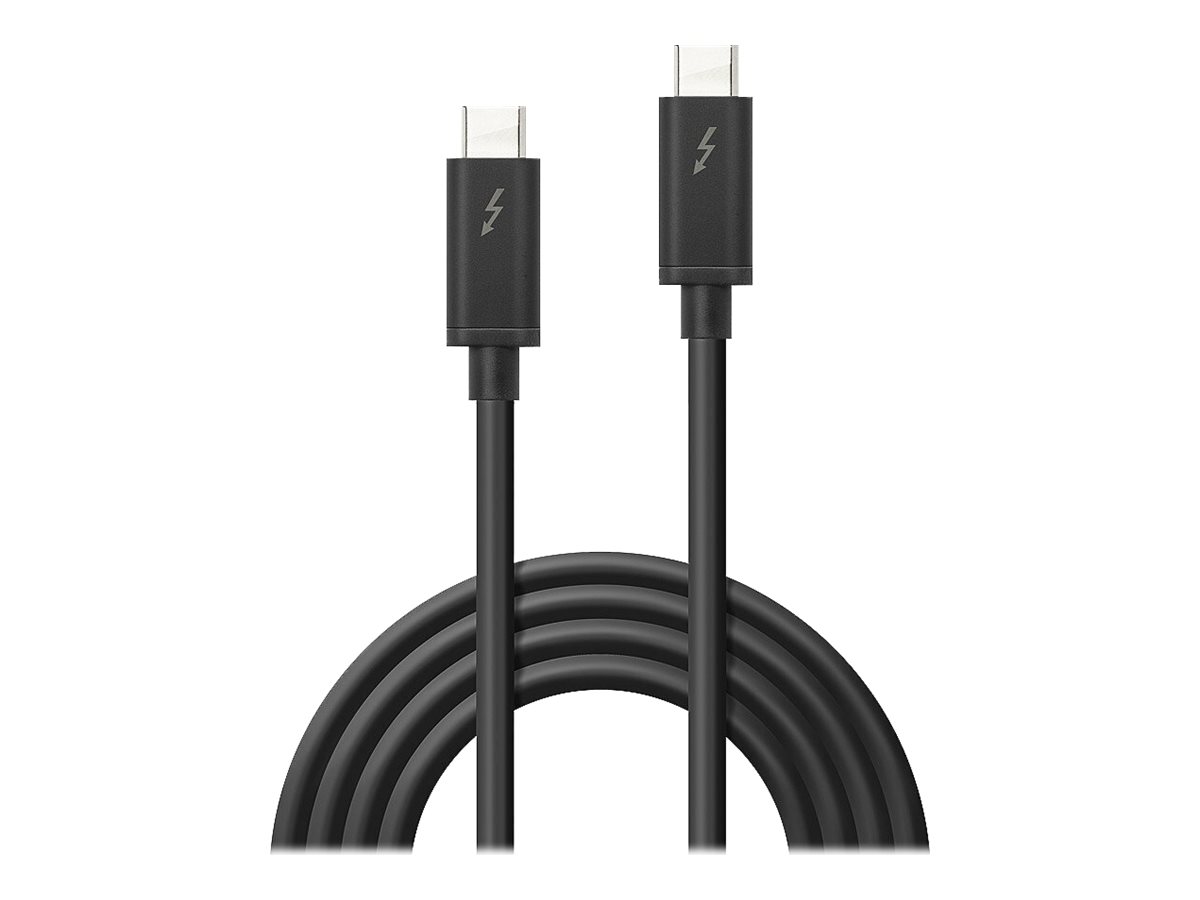 Lindy 41557 Thunderbolt-Kabel 2 m 20 Gbit/s Schwarz