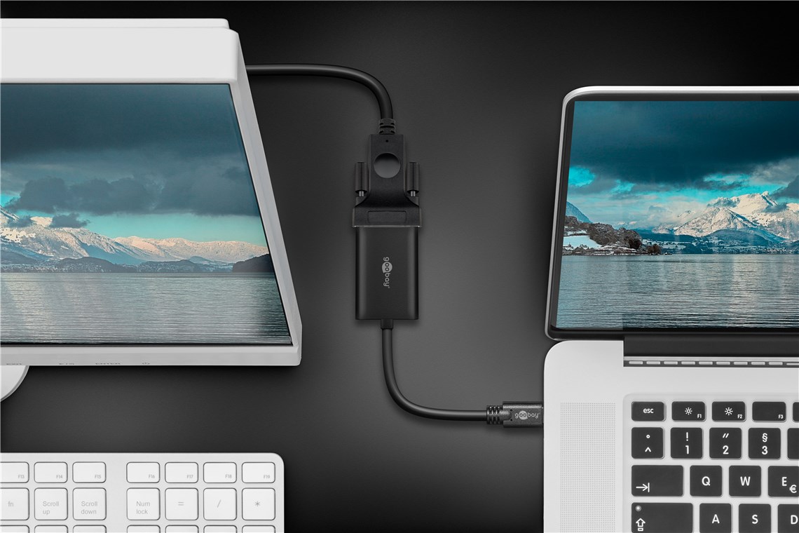 Goobay 51776 USB-Grafikadapter 1920 x 1080 Pixel Schwarz