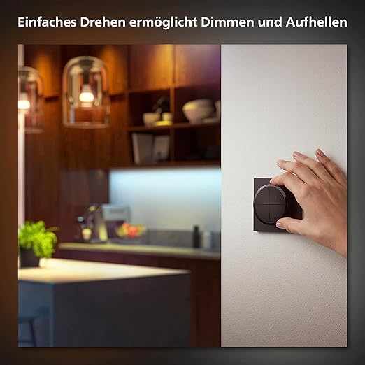Philips Hue Tap Dial kabelloser Schalter schwarz Philips Hue Tap Dial kabelloser Schalter schwarz