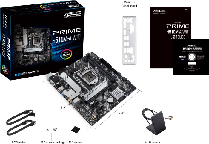 ASUS PRIME H510M-A WIFI Intel H510 LGA 1200 (Socket H5) micro ATX ASUS PRIME H510M-A WIFI Intel H510 LGA 1200 (Socket H5) micro ATX